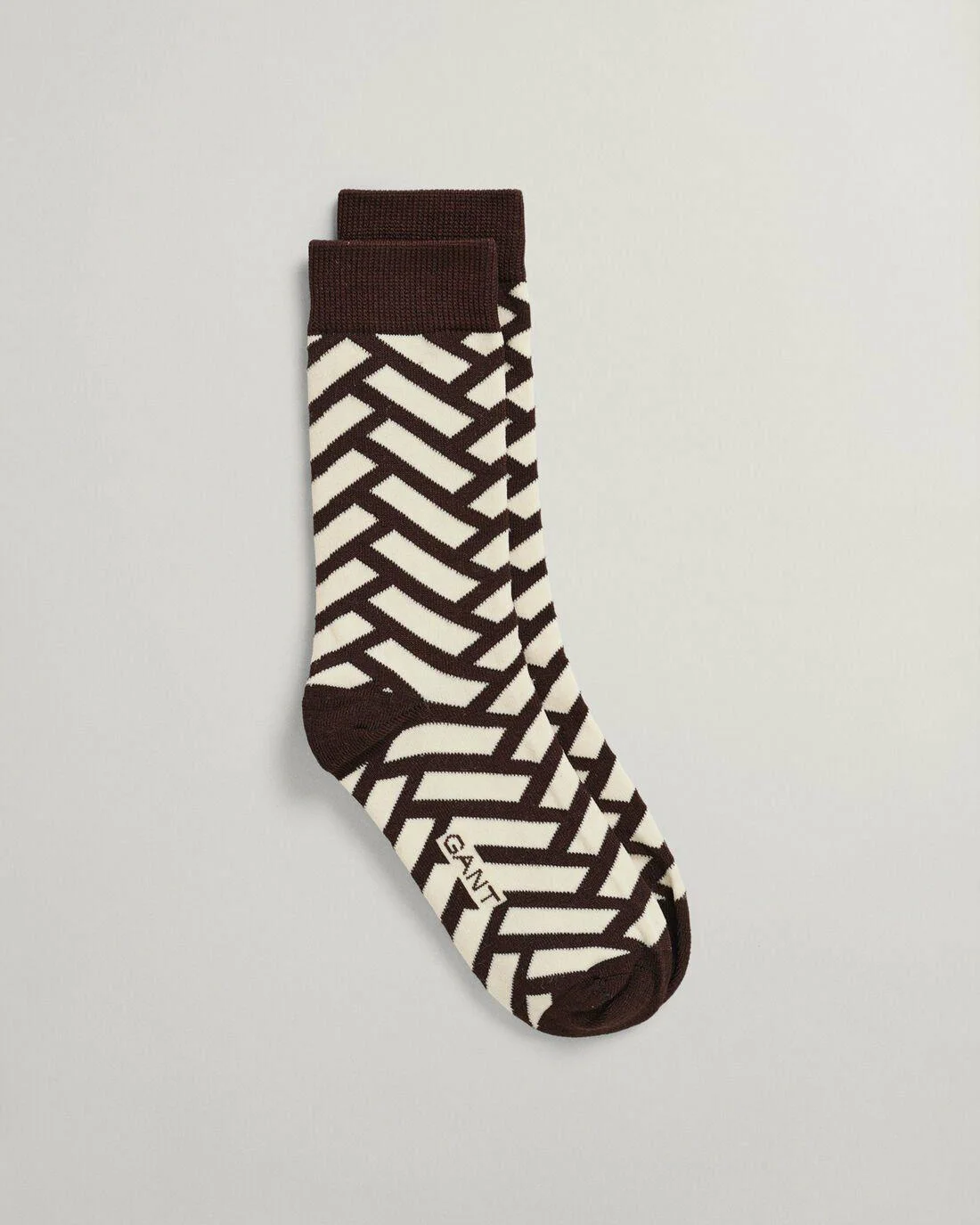 Socks | Womens GANT Geometric Socks Rich Brown