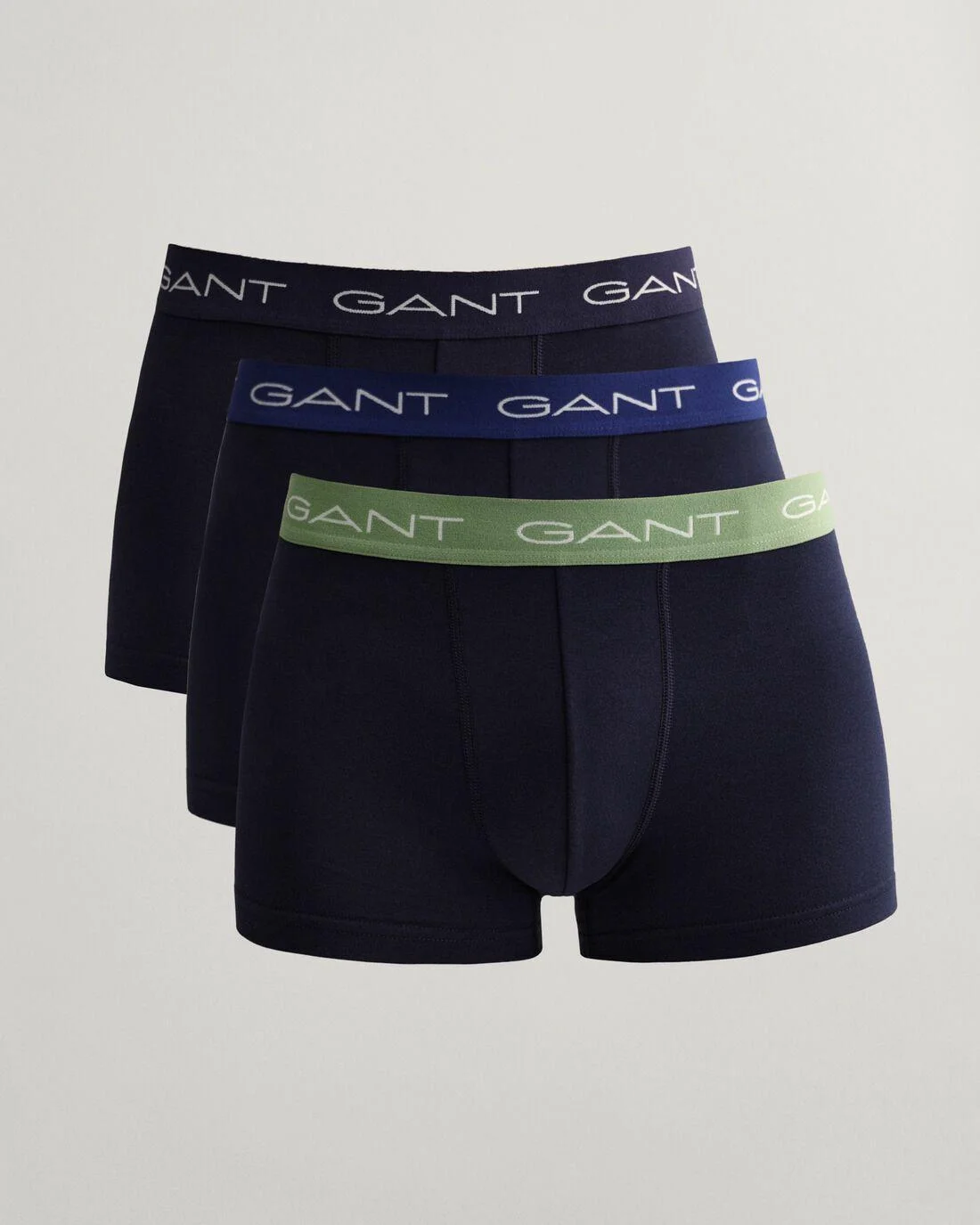 Underwear | Mens GANT 3-Pack Trunks Eucalyptus Green