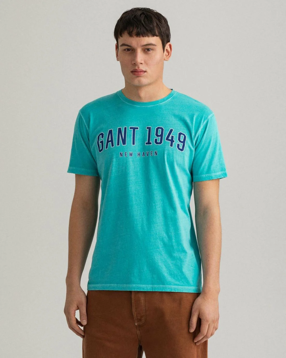 T-Shirts | Mens GANT 1949 T-Shirt Aqua Green