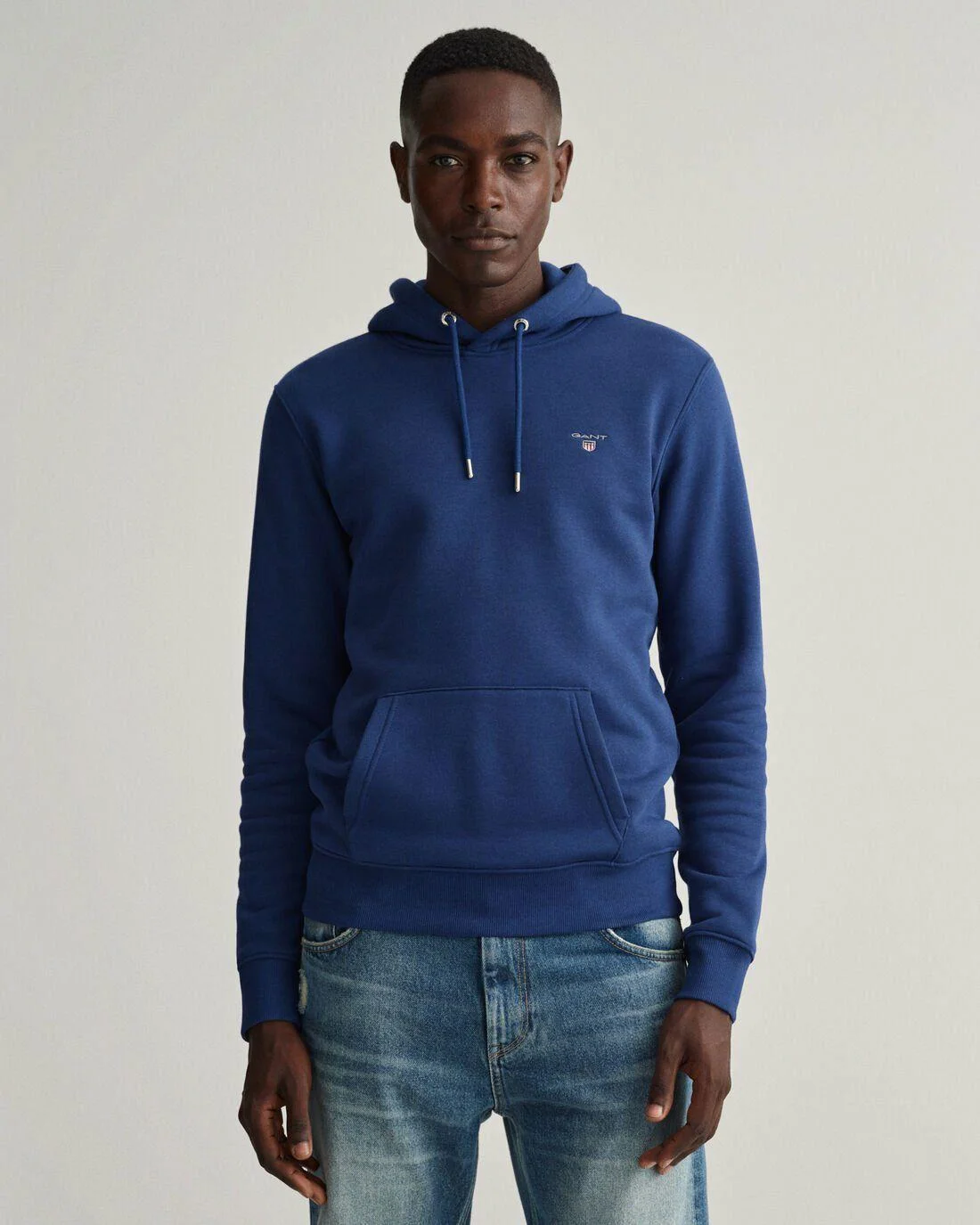 Hoodies And Sweats | Mens GANT Original Sweat Hoodie Deep Blue