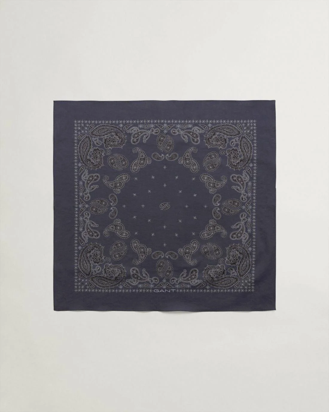 Gloves &amp; Scarves | Mens GANT Paisley Cotton Scarf Marine