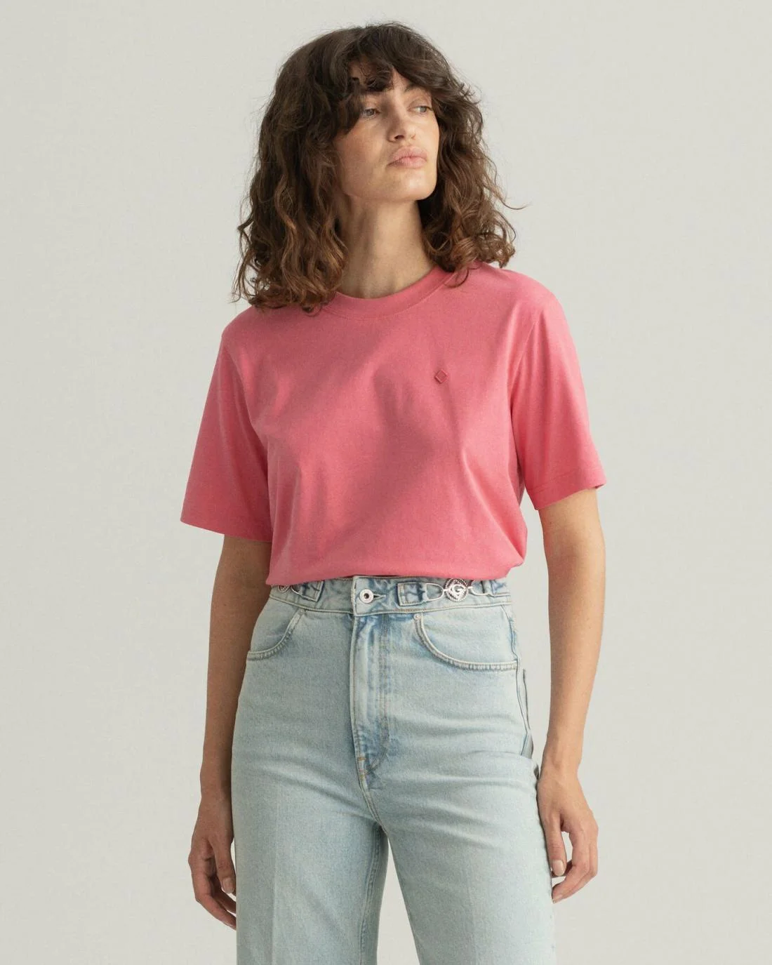 Polos And T-Shirts | Womens GANT Icon G Essential T-Shirt Rapture Rose