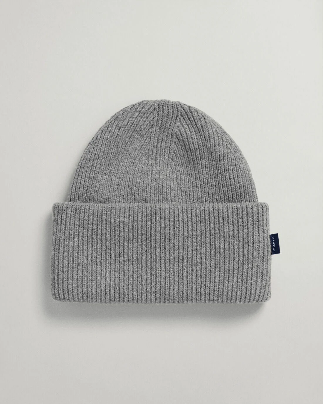 Caps And Hats | Mens GANT Rib Knit Beanie Grey Melange