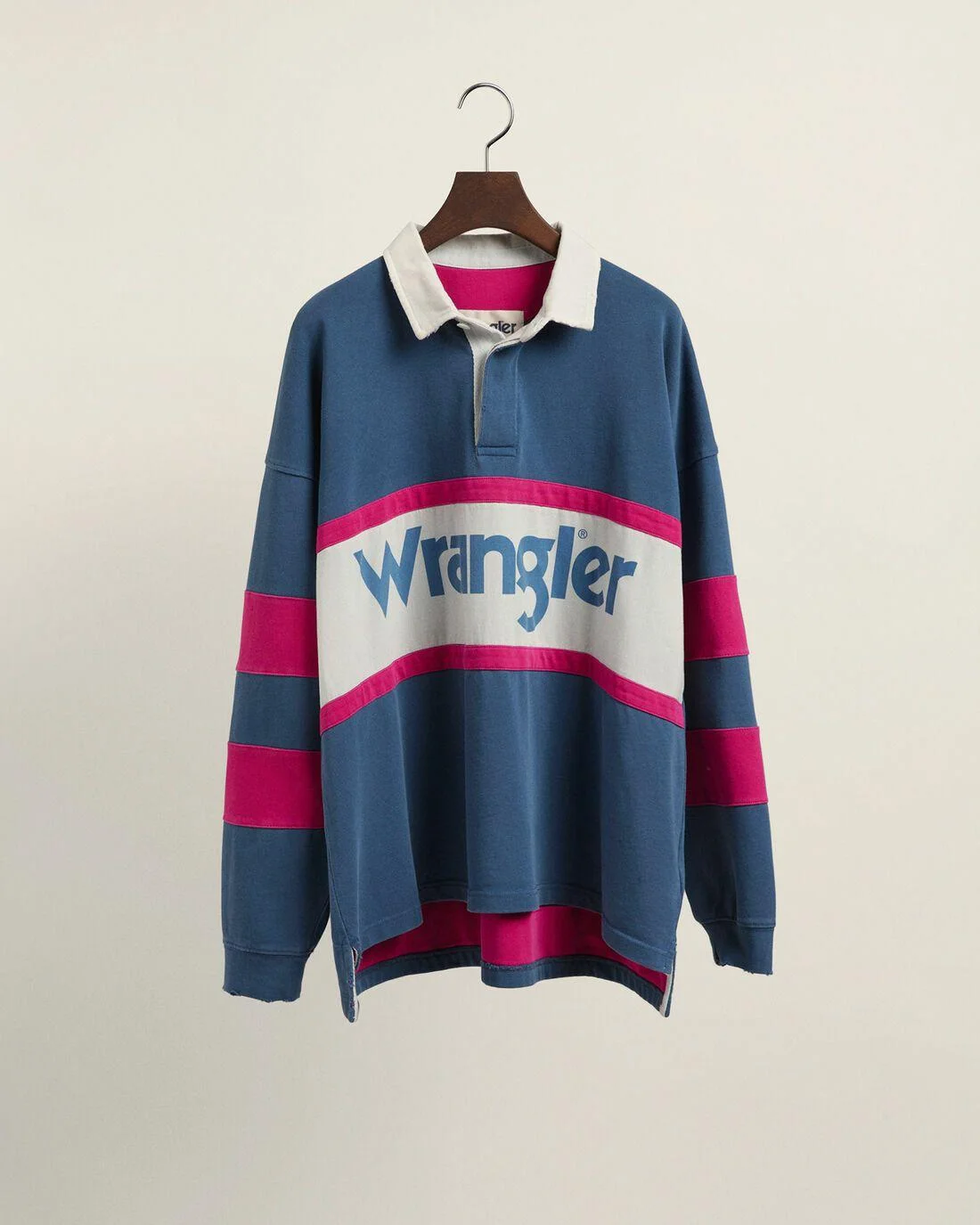 Rugby Shirts | Mens GANT Gant X Wrangler Washed Heavy Rugger Crisp Blue