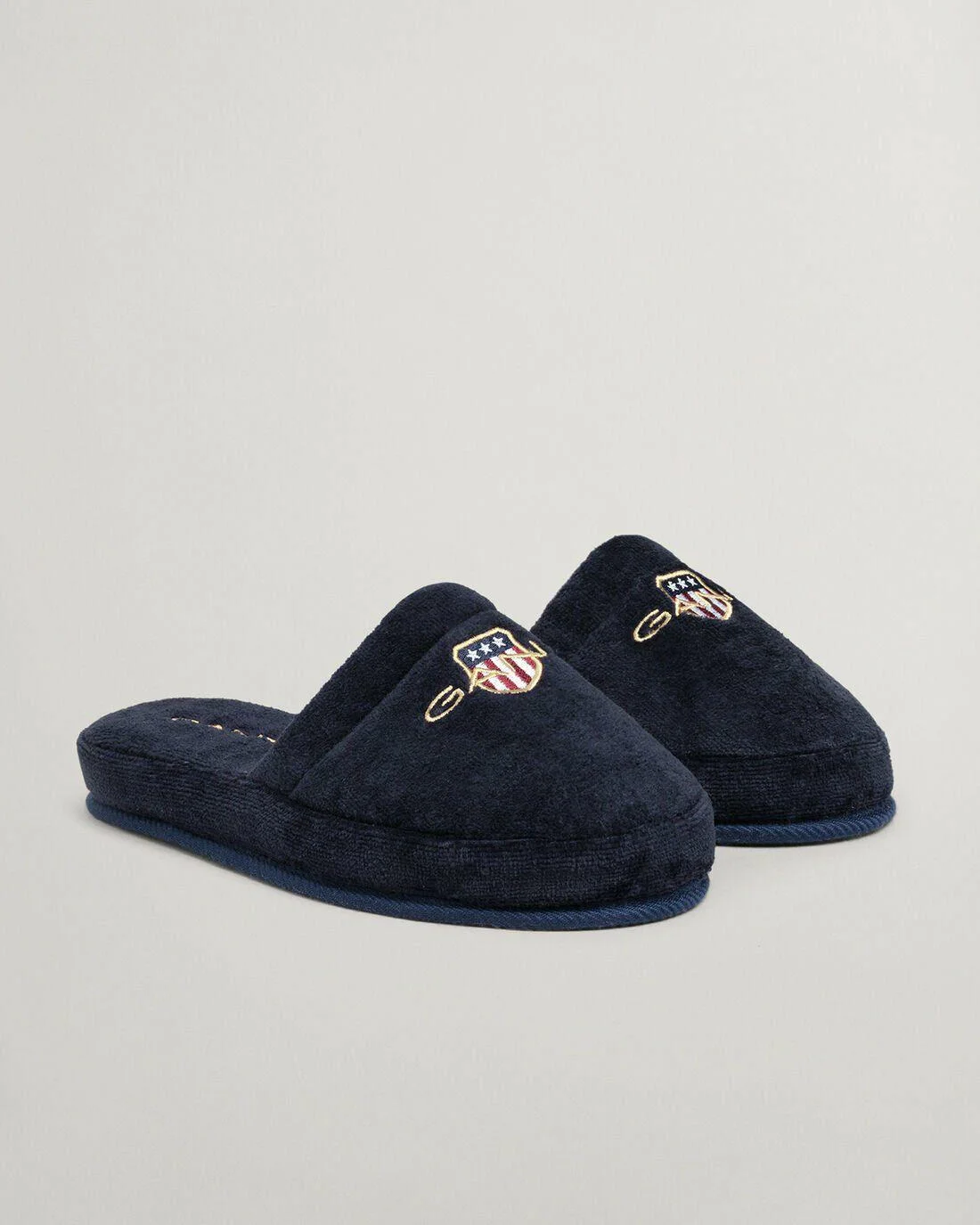 Nightwear | Mens GANT Archive Shield Slippers Evening Blue