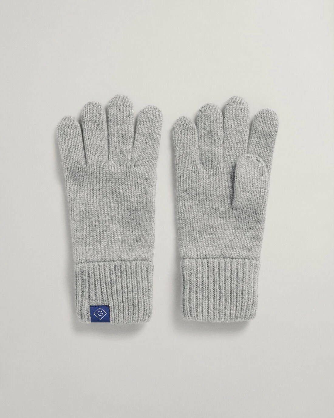 Gloves | Womens GANT Rib Knit Gloves Grey Melange