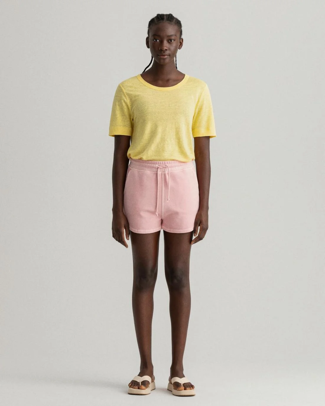 Shorts And Skirts | Womens GANT Relaxed Fit Sunfaded Shorts Preppy Pink