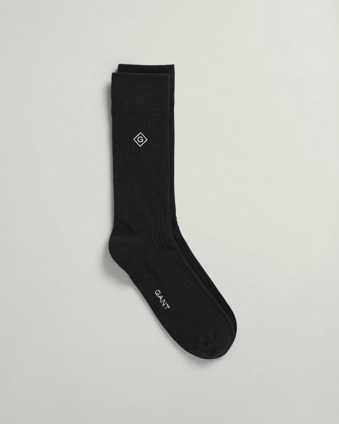 Socks | Mens GANT Rib Diamond G Socks Black