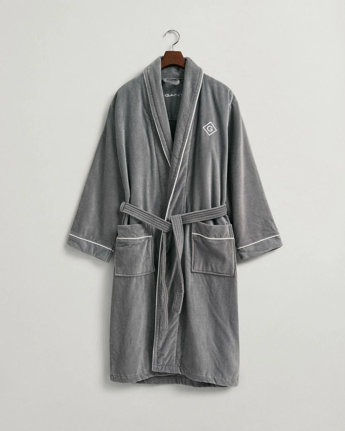 Nightwear | Mens GANT Icon G Robe Elephant Grey