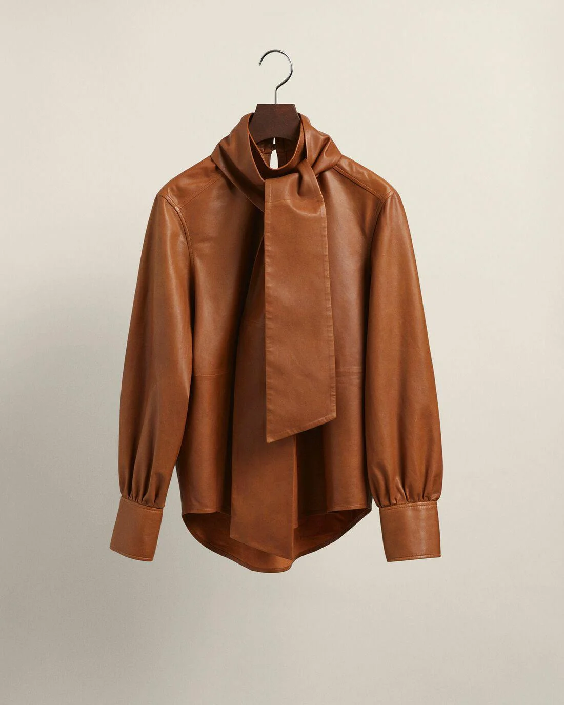 Shirts And Blouses | Womens GANT Gant X Wrangler Leather Bow Shirt Cognac