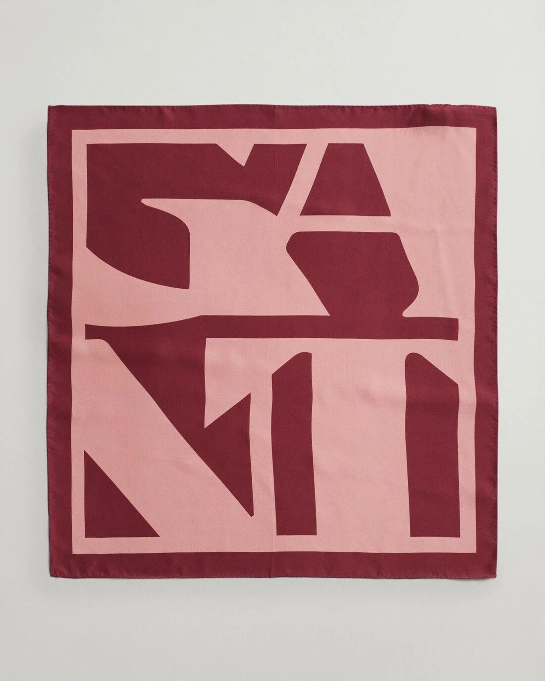 Scarves | Womens GANT Quadrat Logo Silk Scarf Terracotta Pink