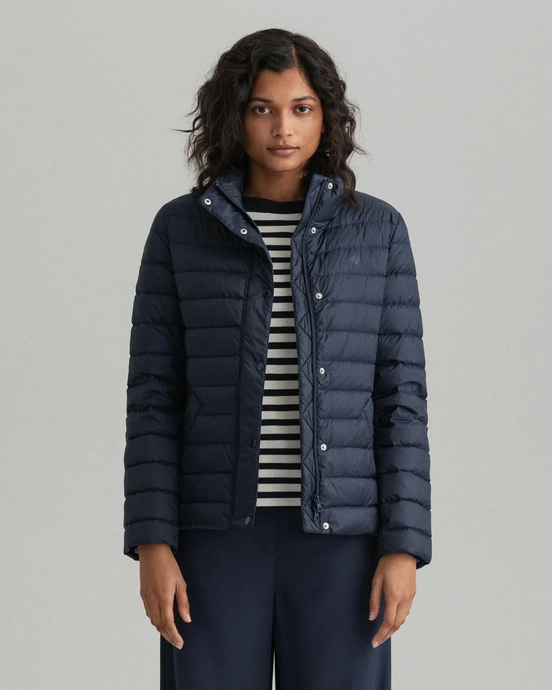 Jackets And Coats | Womens GANT Light Down Jacket Evening Blue