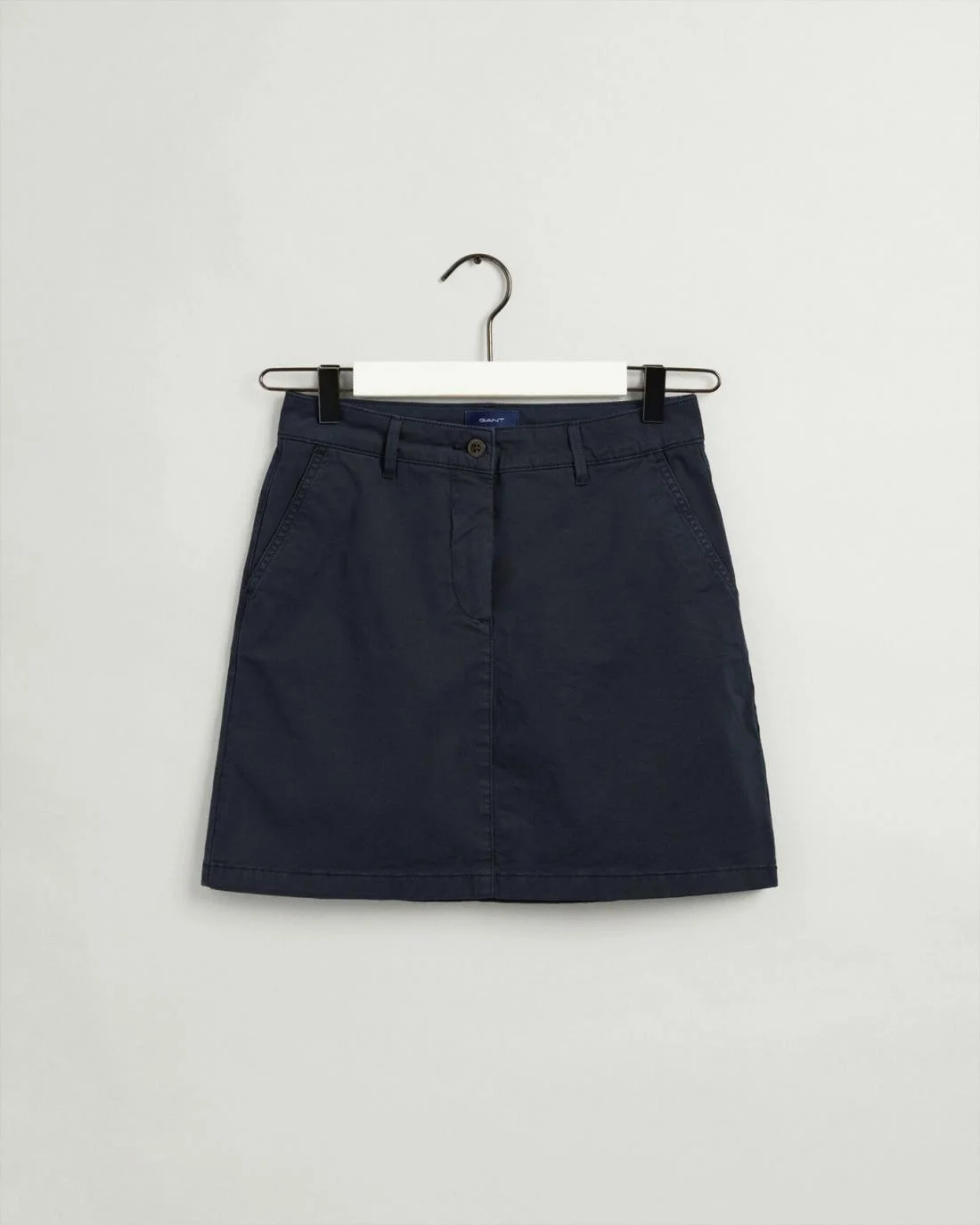 Shorts And Skirts | Womens GANT Sunfaded Short Chino Skirt Evening Blue