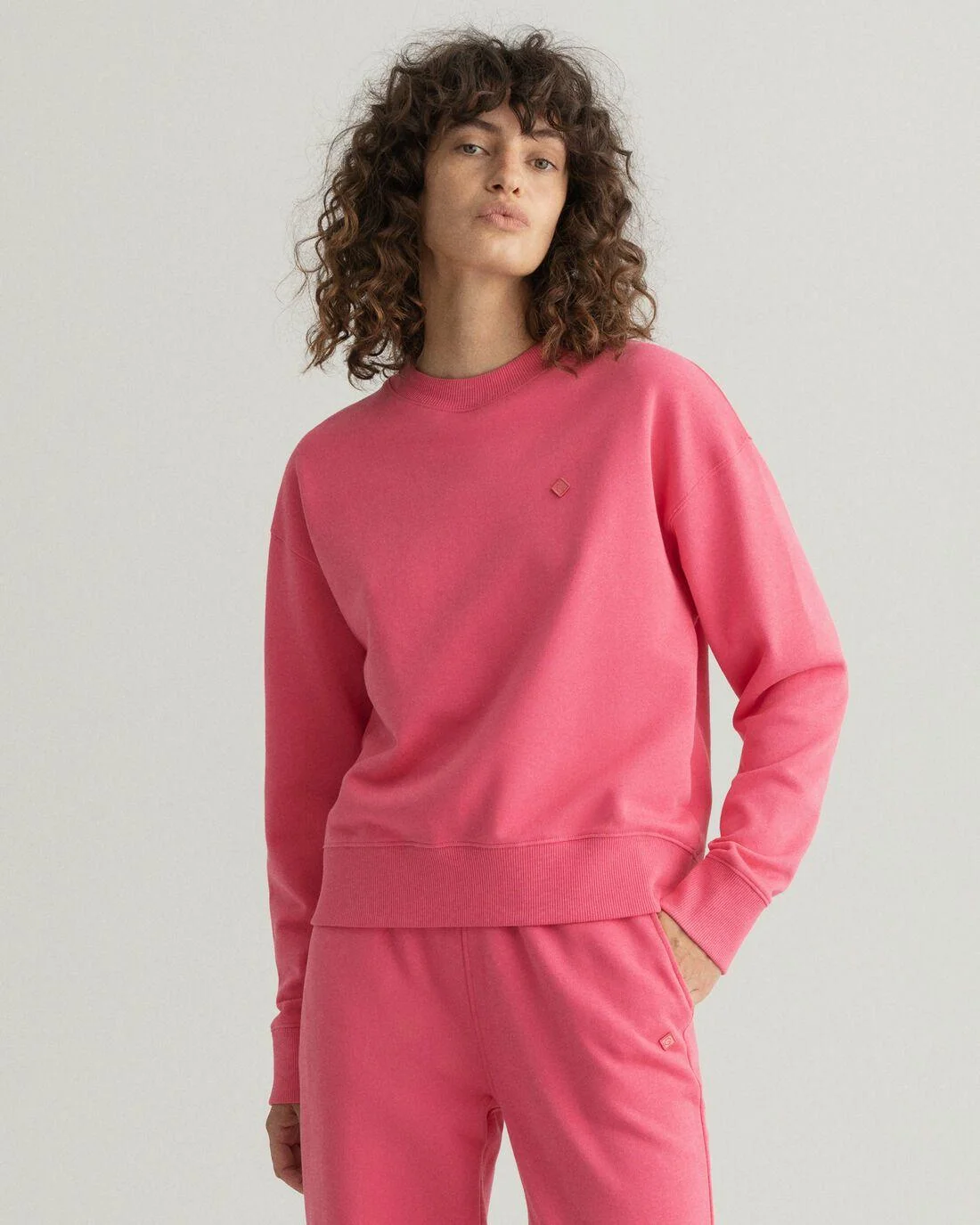 Hoodies And Sweats | Womens GANT Icon G Essential Crew Neck Sweatshirt Rapture Rose