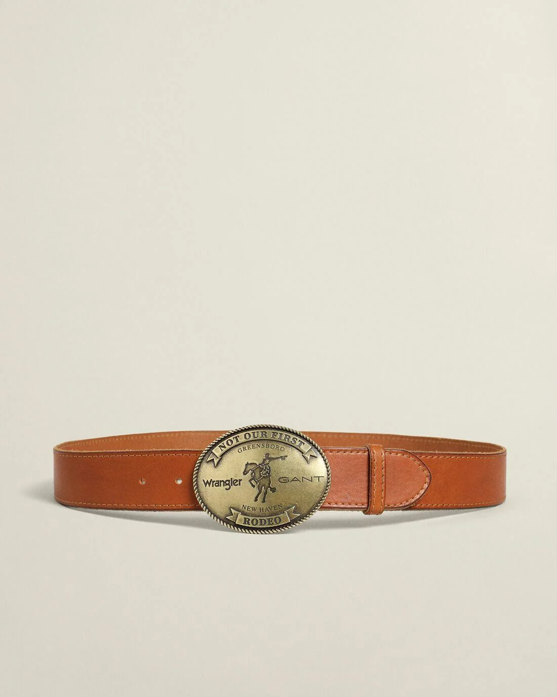 Belts | Mens GANT Gant X Wrangler Leather Belt Clay Brown