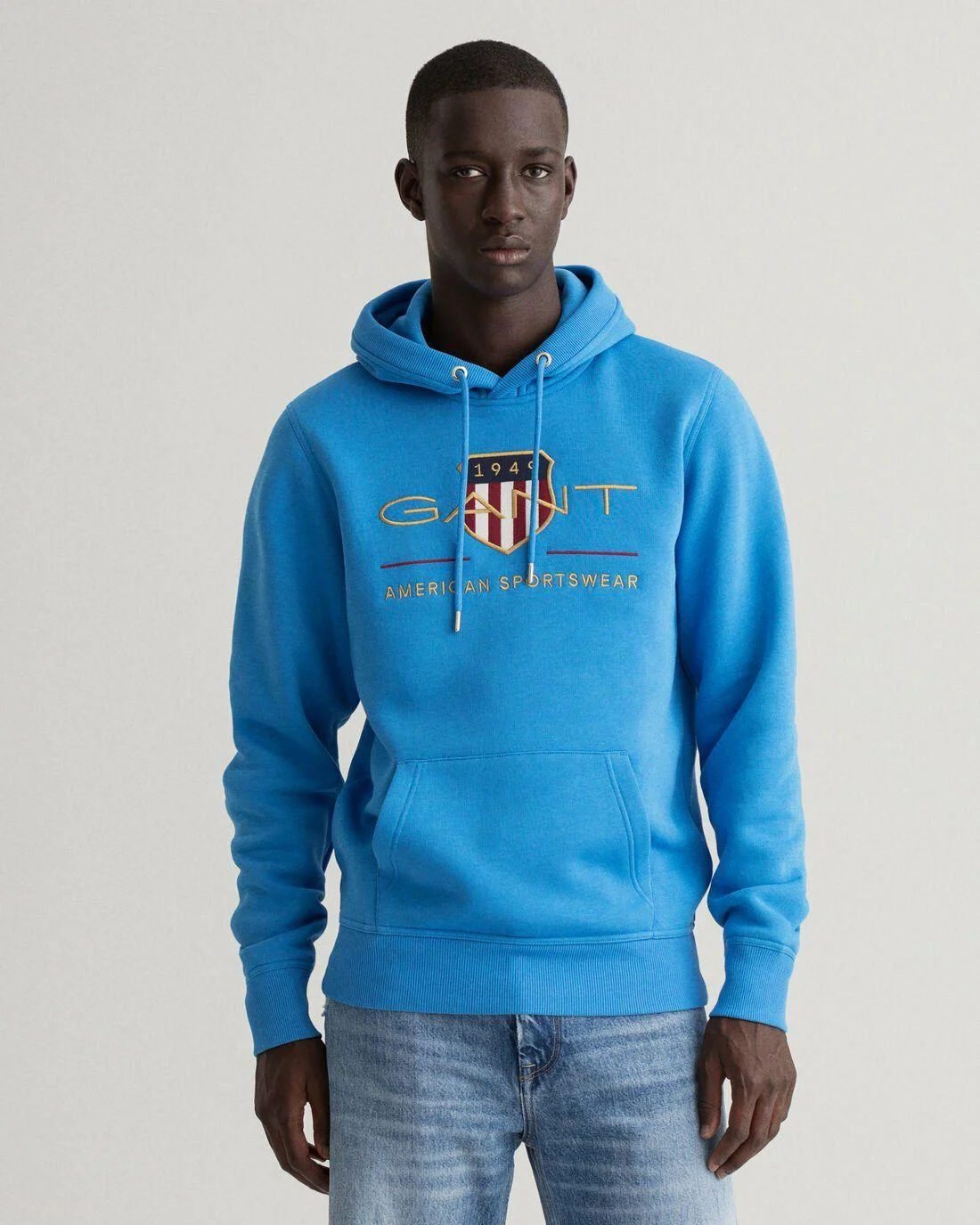 Hoodies And Sweats | Mens GANT Archive Shield Hoodie Day Blue