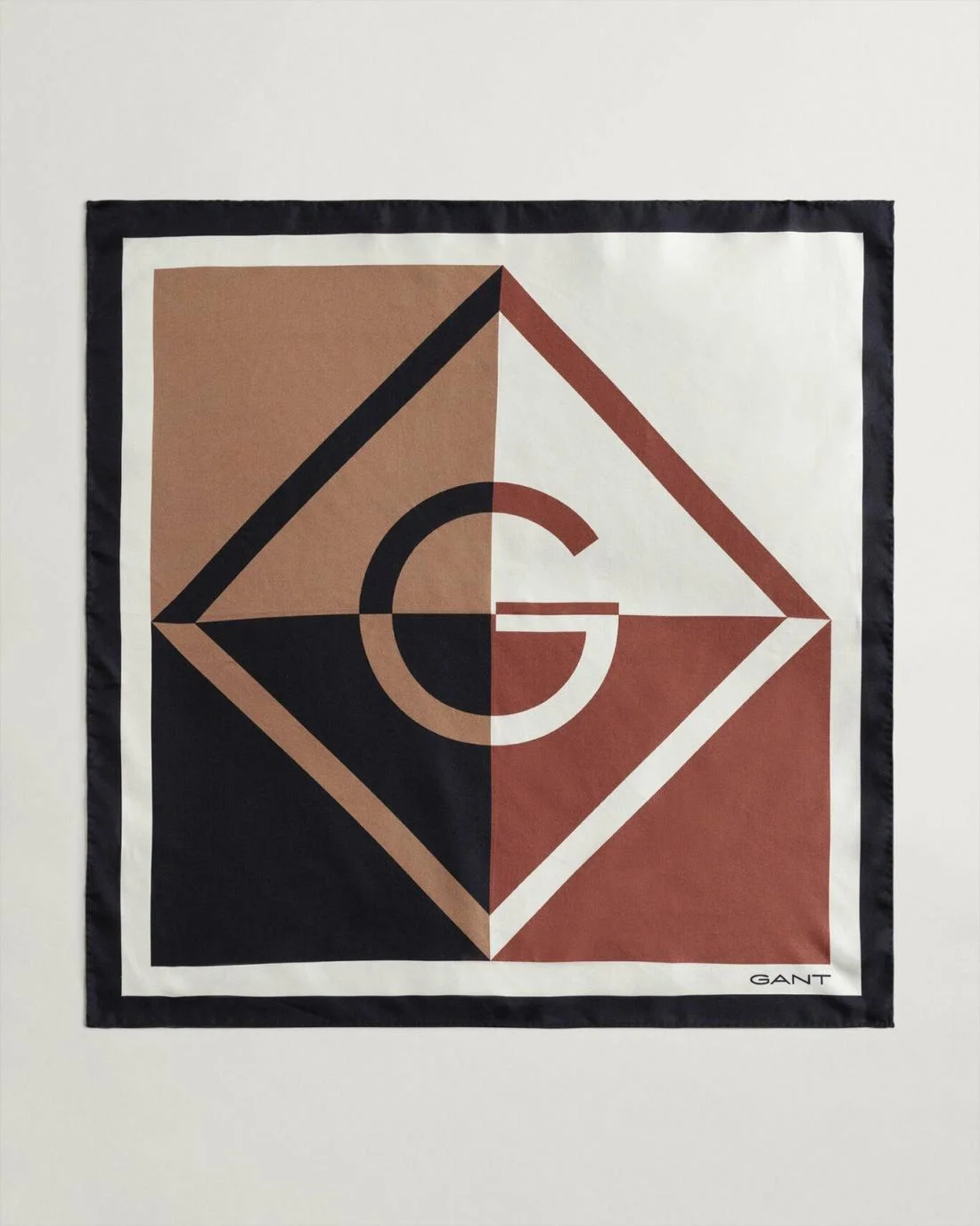 Scarves | Womens GANT Icon G Colorblock Silk Scarf Roasted Walnut