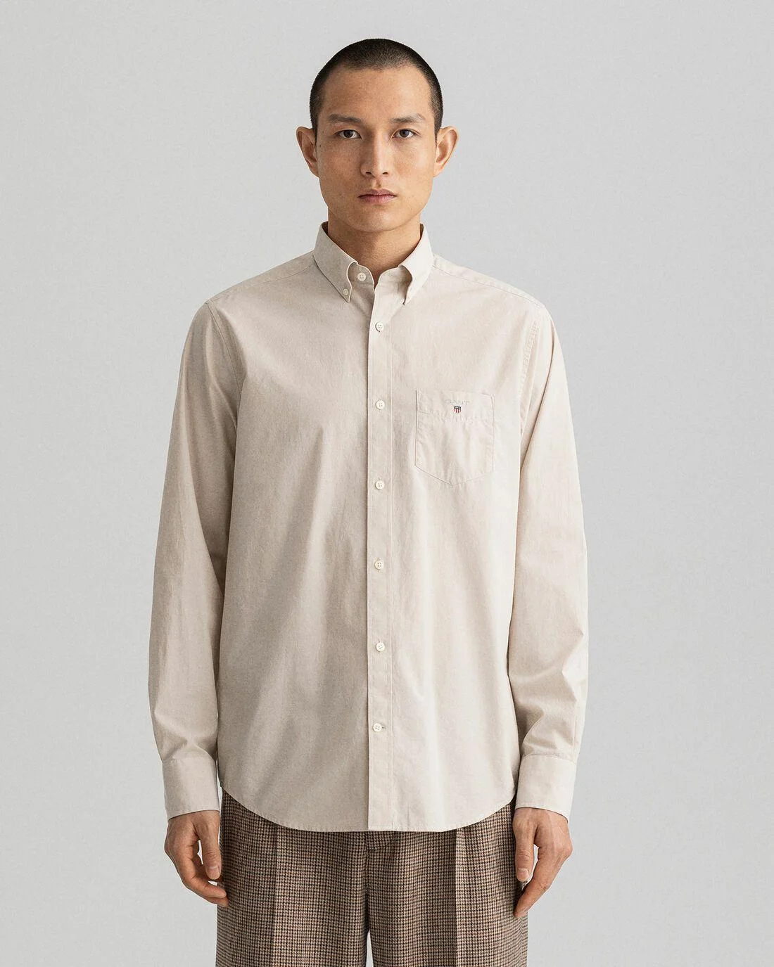 Shirts | Mens GANT Regular Fit Broadcloth Shirt Dry Sand