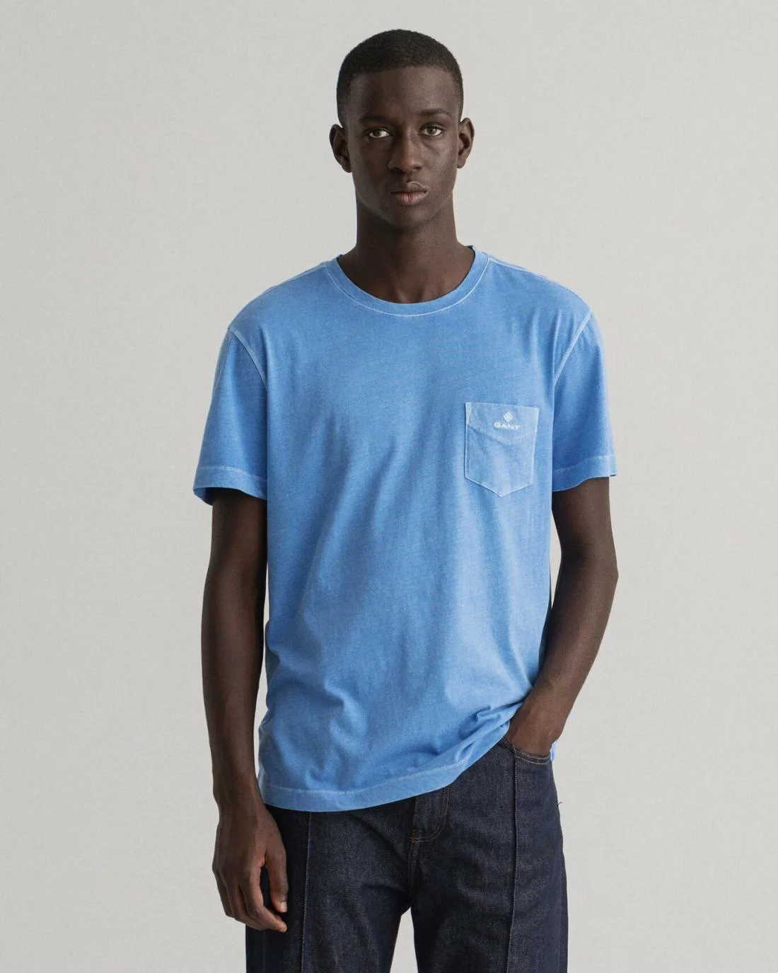 T-Shirts | Mens GANT Sunfaded T-Shirt Day Blue