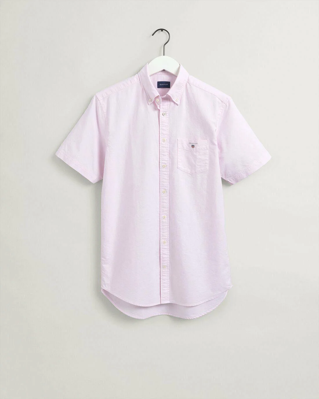 Shirts | Mens GANT Regular Fit Short Sleeve Oxford Shirt Light Pink