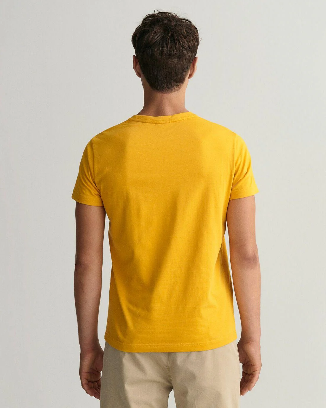 T-Shirts | Mens GANT Banner Shield T-Shirt Ivy Gold