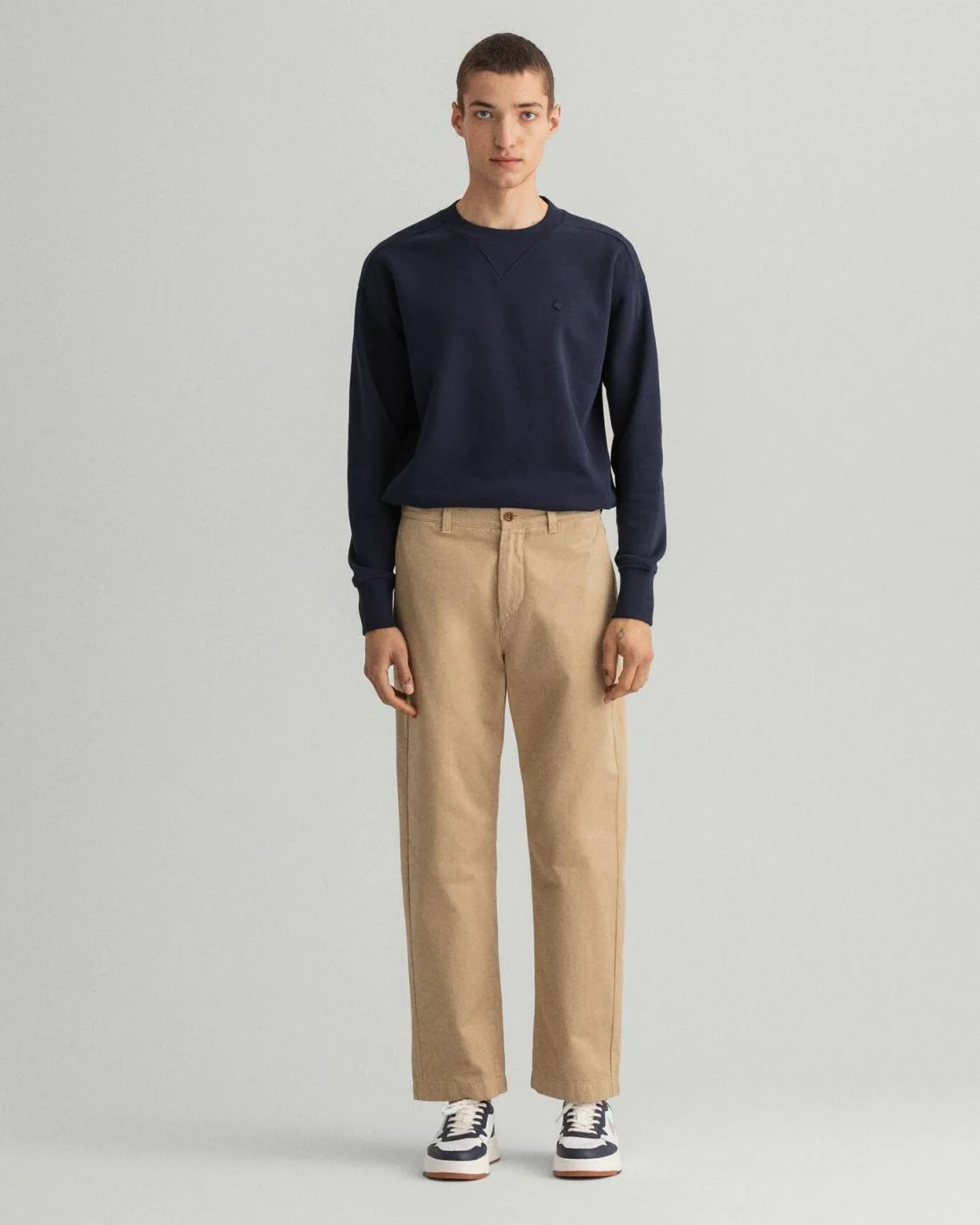 Chinos | Mens GANT Straight Twill Chinos Dark Khaki