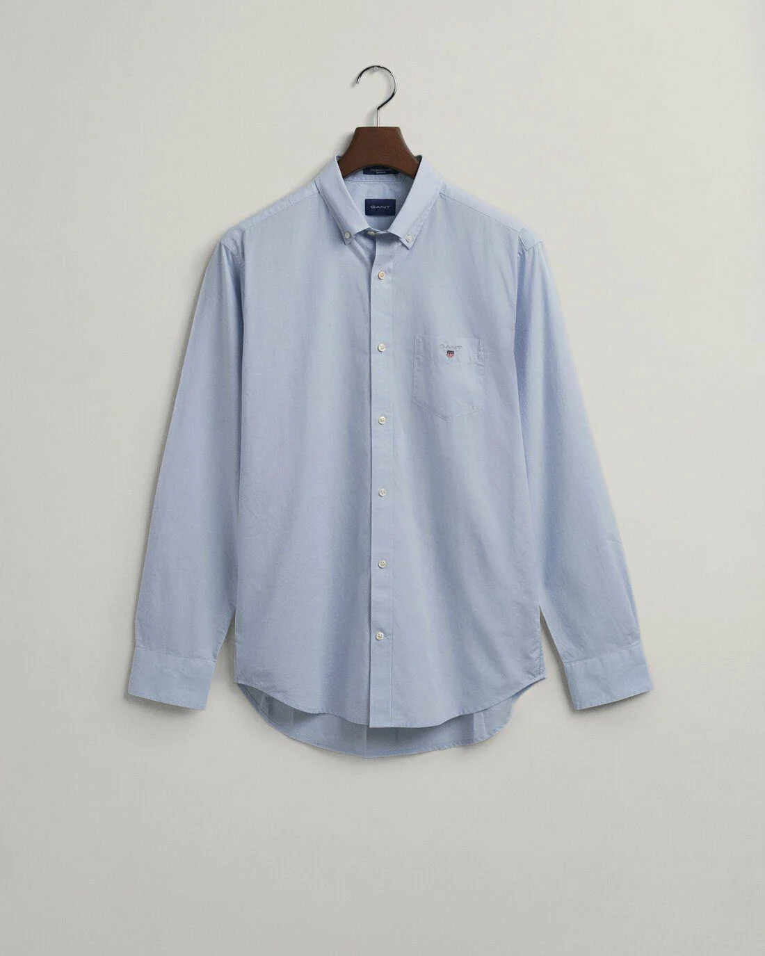 Shirts | Mens GANT Regular Fit Broadcloth Shirt Muted Blue