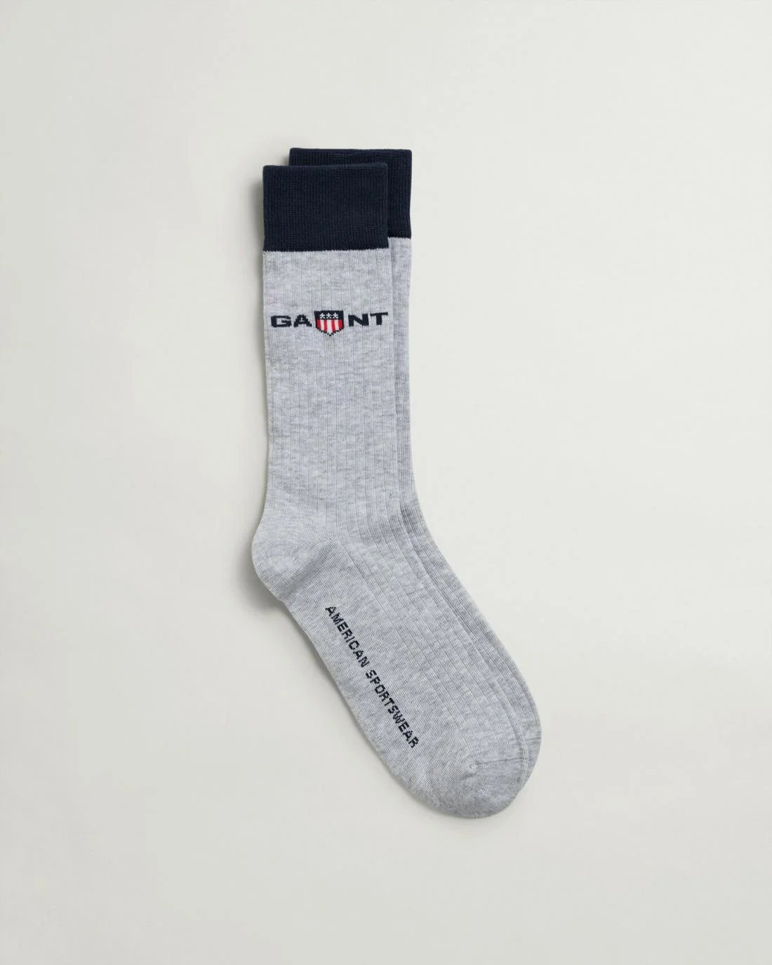 Socks | Mens GANT Retro Shield Socks Light Grey Melange