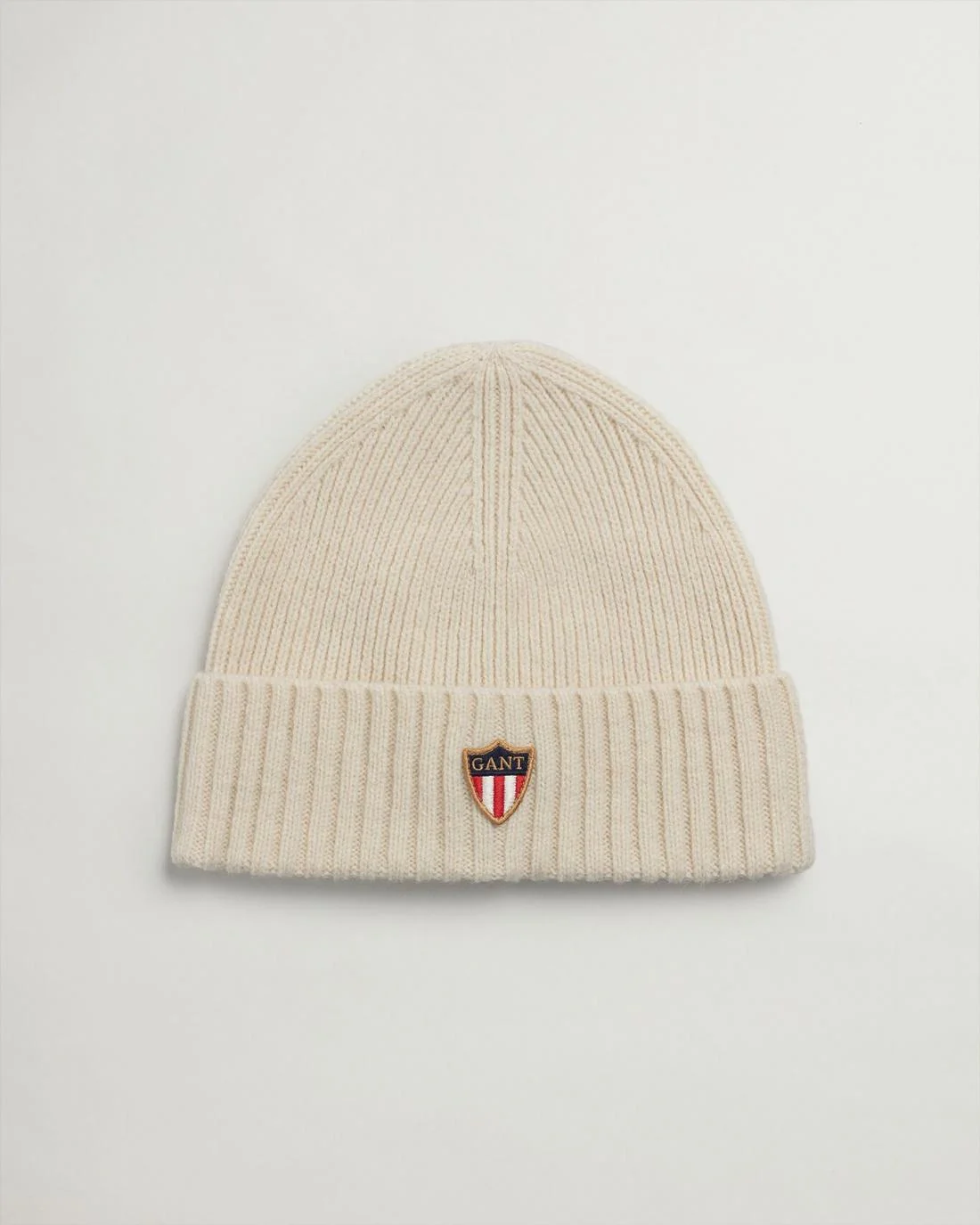 Caps And Hats | Mens GANT Banner Shield Beanie Cream