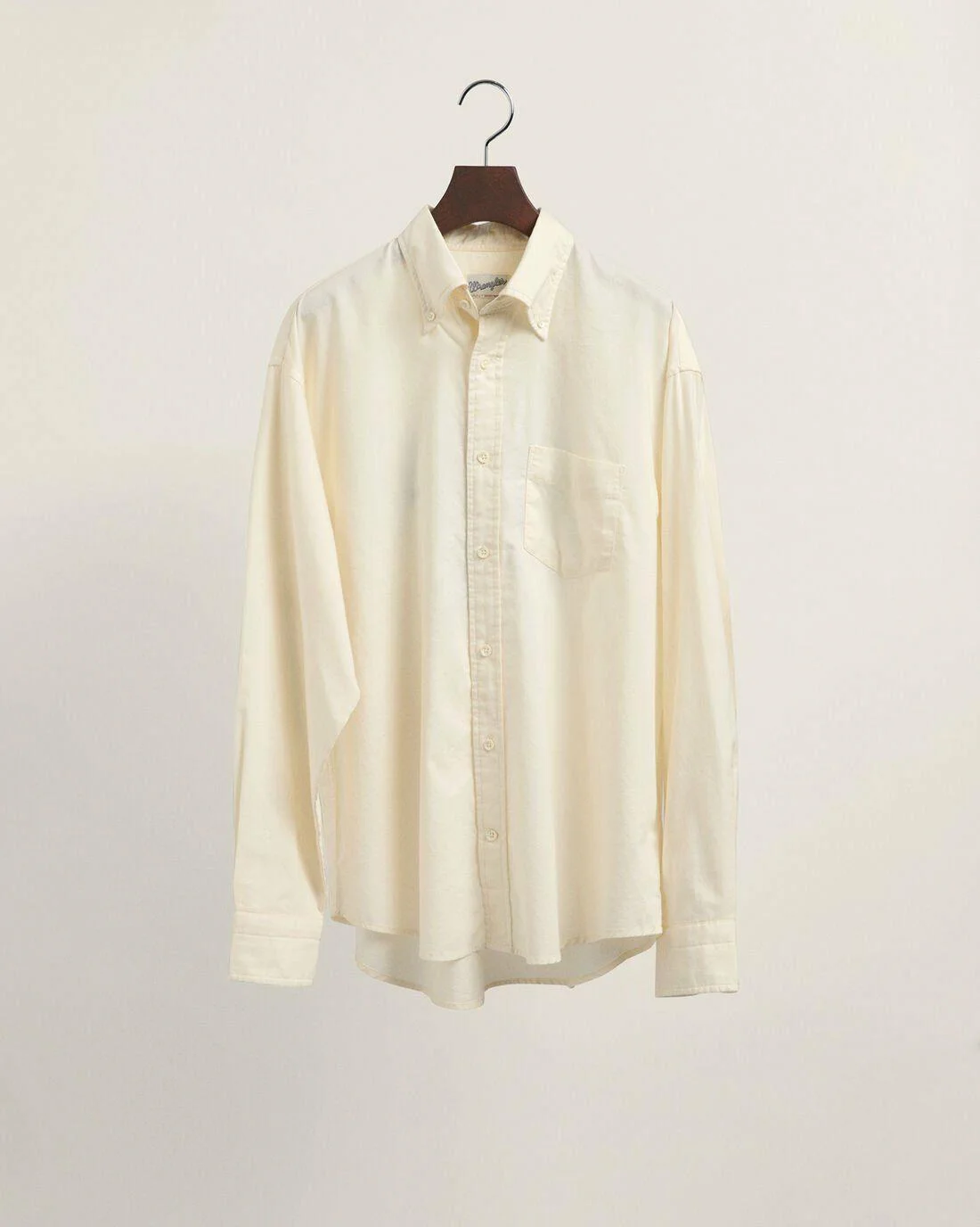 Shirts | Mens GANT Gant X Wrangler Relaxed Fit Embroidered Oxford Shirt Cream