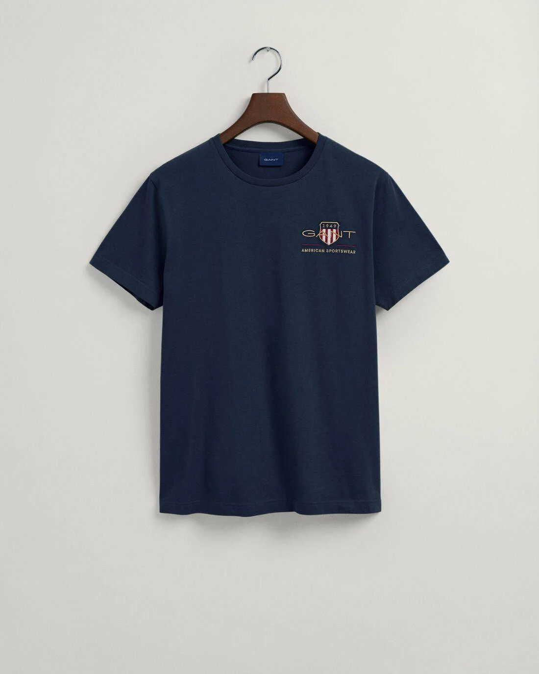 T-Shirts | Mens GANT Archive Shield Embroidery T-Shirt Evening Blue