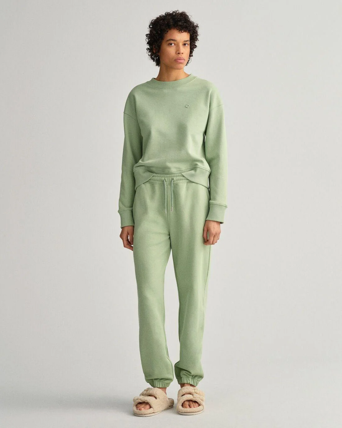 Trousers | Womens GANT Relaxed Fit Icon G Essential Sweatpants Eucalyptus Green