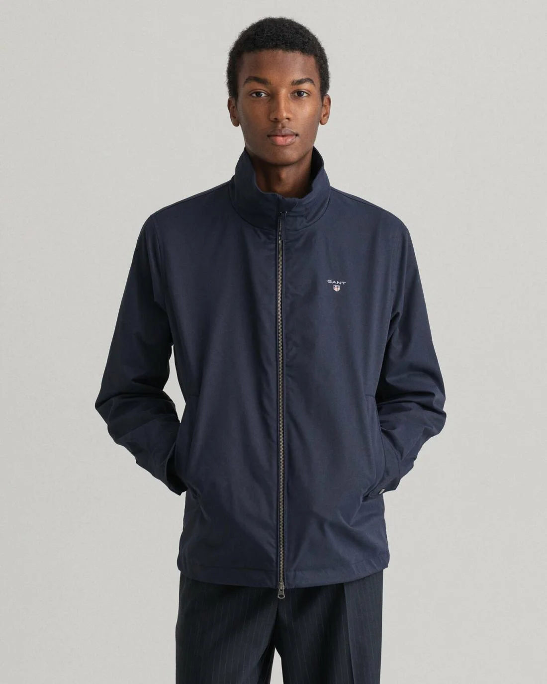 Jackets And Coats | Mens GANT Mid-Length Jacket Evening Blue