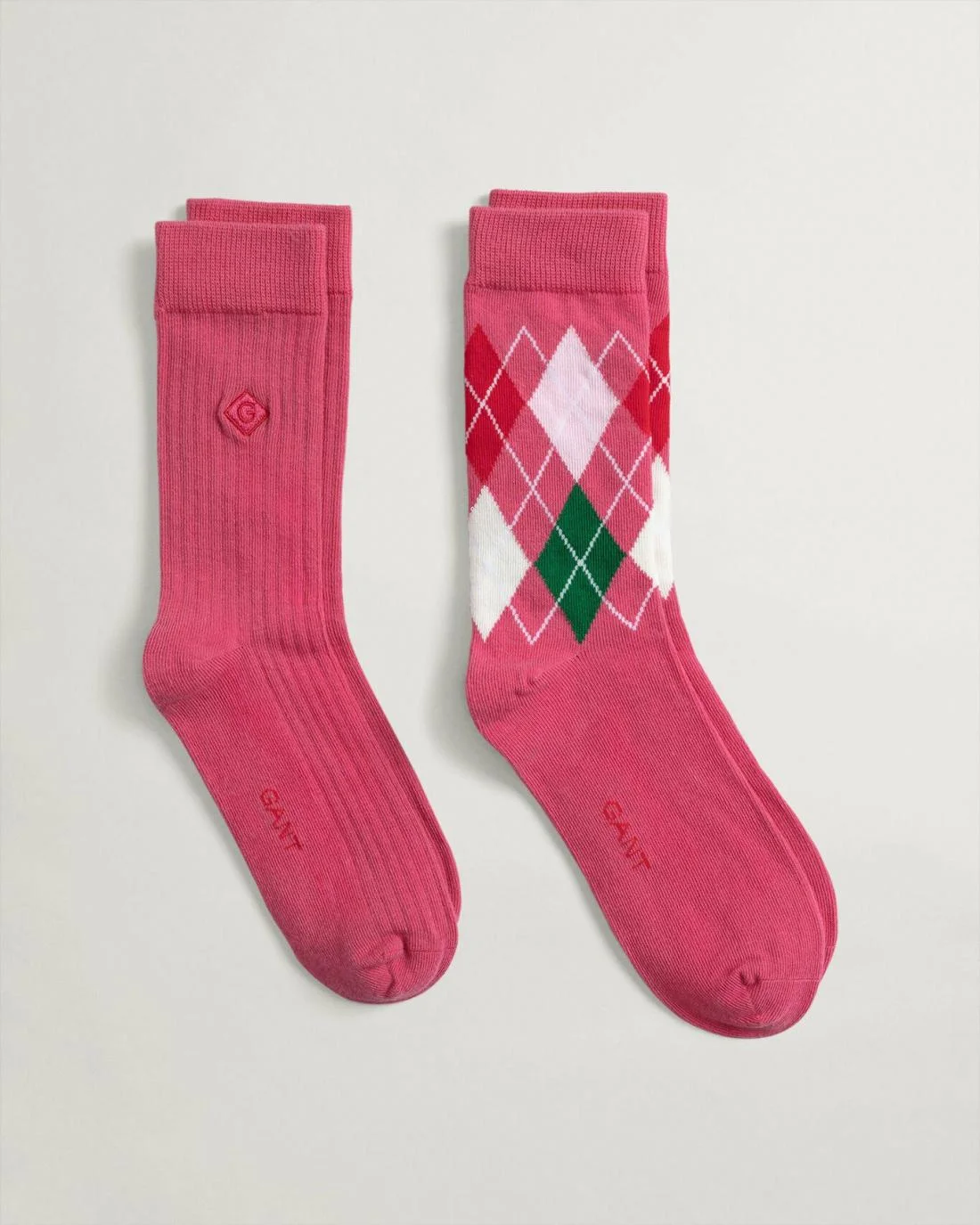 Socks | Womens GANT 2-Pack Argyle Socks Rapture Rose