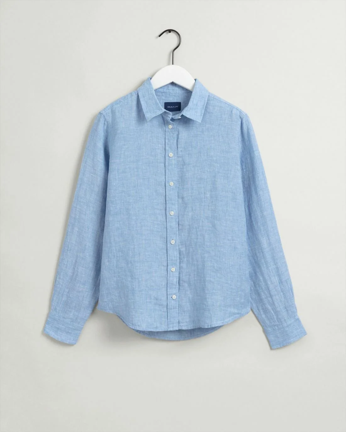 Shirts And Blouses | Womens GANT Linen Chambray Shirt Silver Lake Blue