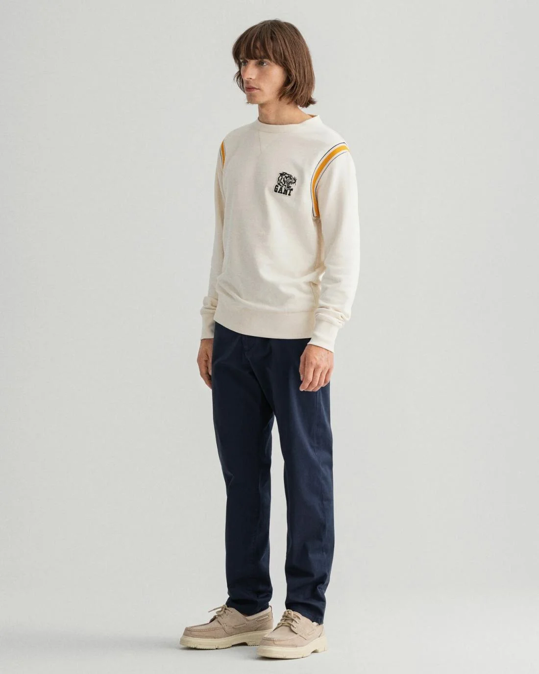 Chinos | Mens GANT Allister Regular Fit Twill Chinos Marine