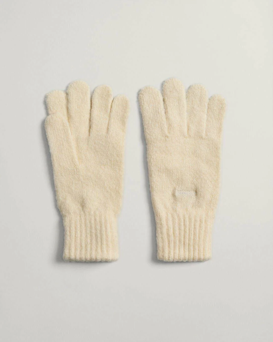 Gloves | Womens GANT Soft Mix Rib Knitted Gloves Cream