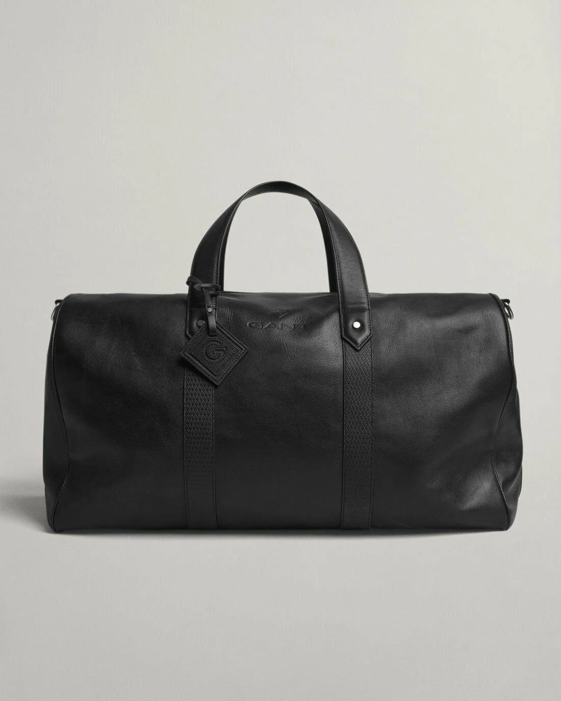 Bags | Mens GANT Leather Weekend Bag Black