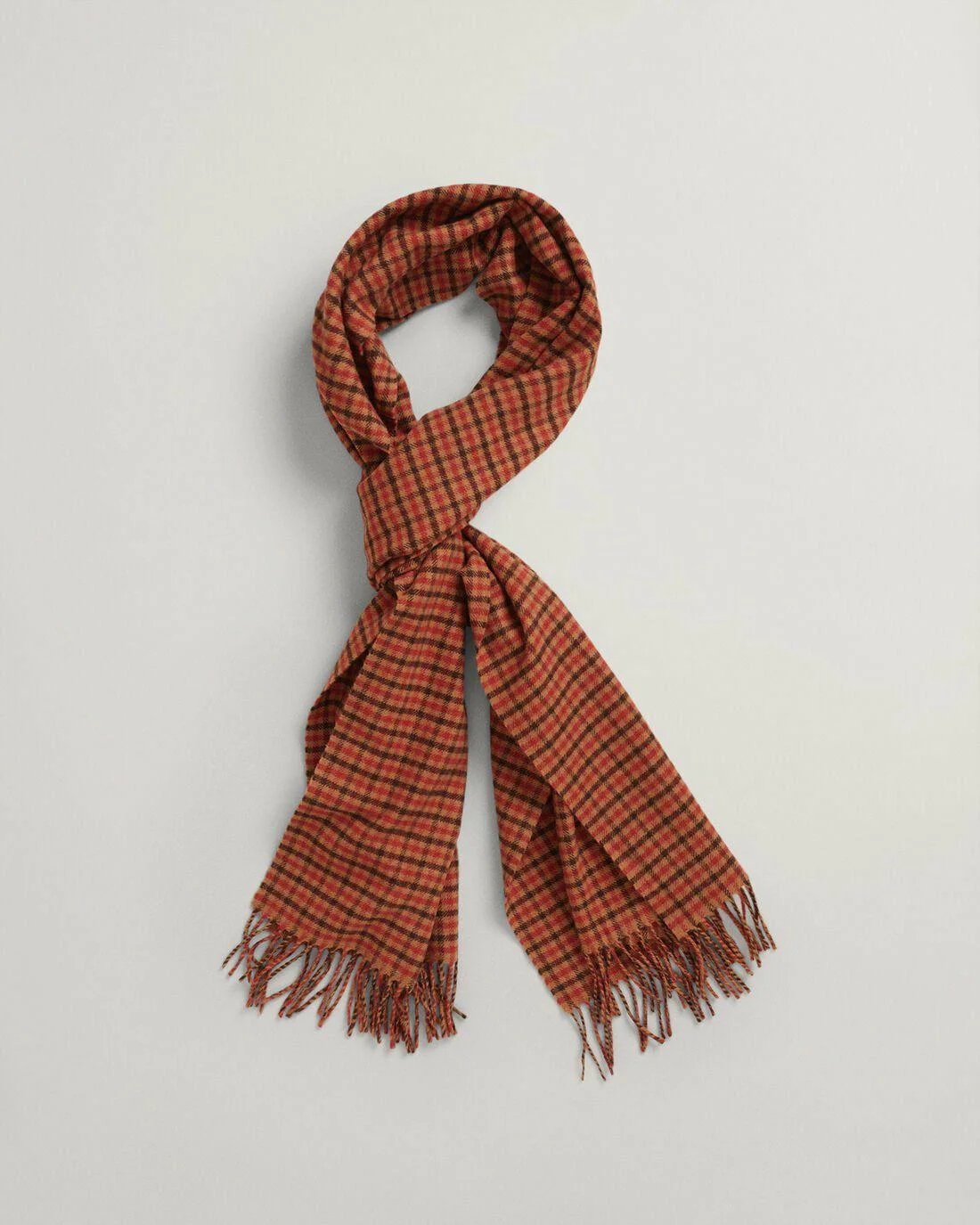 Scarves | Womens GANT Check Woven Scarf Golden Orange