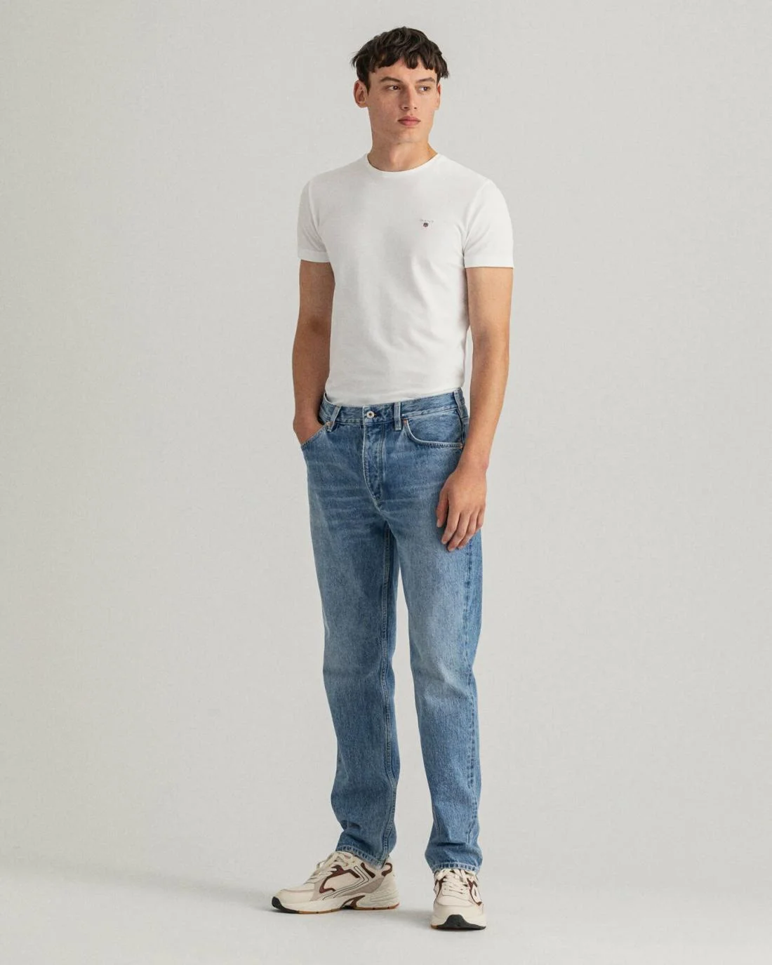 Jeans | Mens GANT Heritage Rigid Jeans Light Blue Vintage