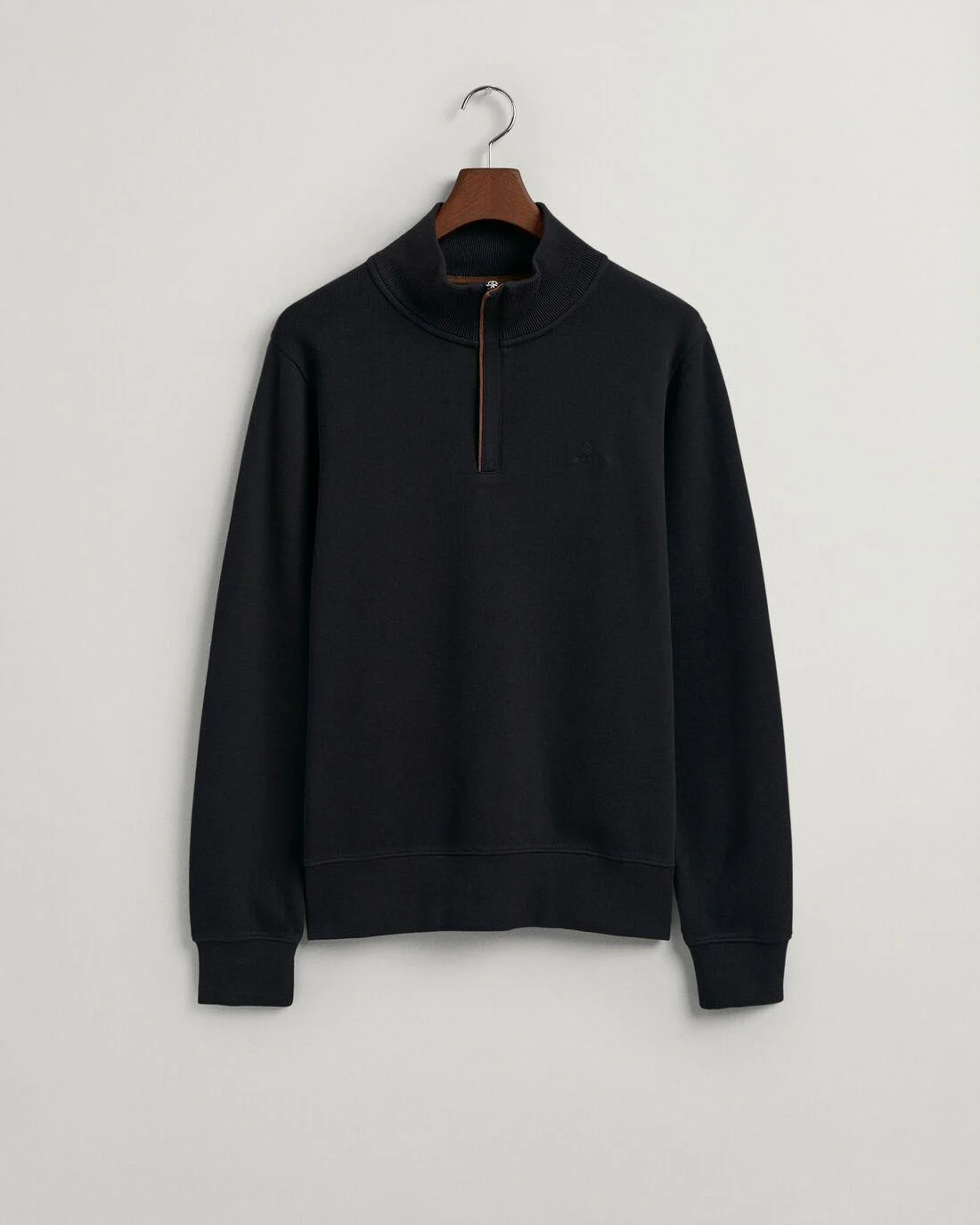 Hoodies And Sweats | Mens GANT Sacker Rib Half-Zip Sweatshirt Navy