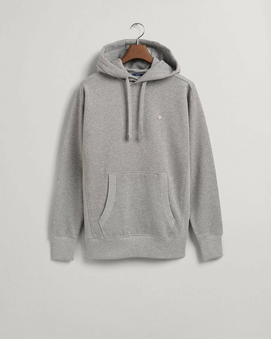 Hoodies And Sweats | Mens GANT Icon G Essential Sweat Hoodie Grey Melange