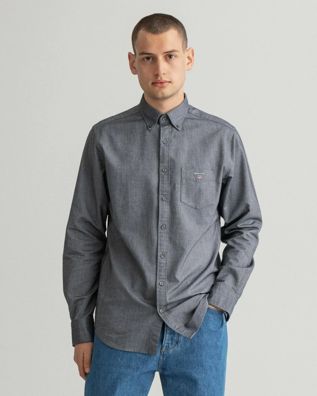 Shirts | Mens GANT Regular Fit Oxford Shirt Black