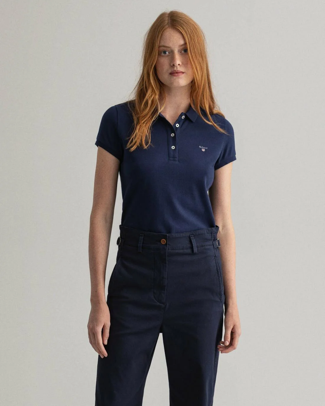 Polos And T-Shirts | Womens GANT Original Piqué Polo Shirt Evening Blue