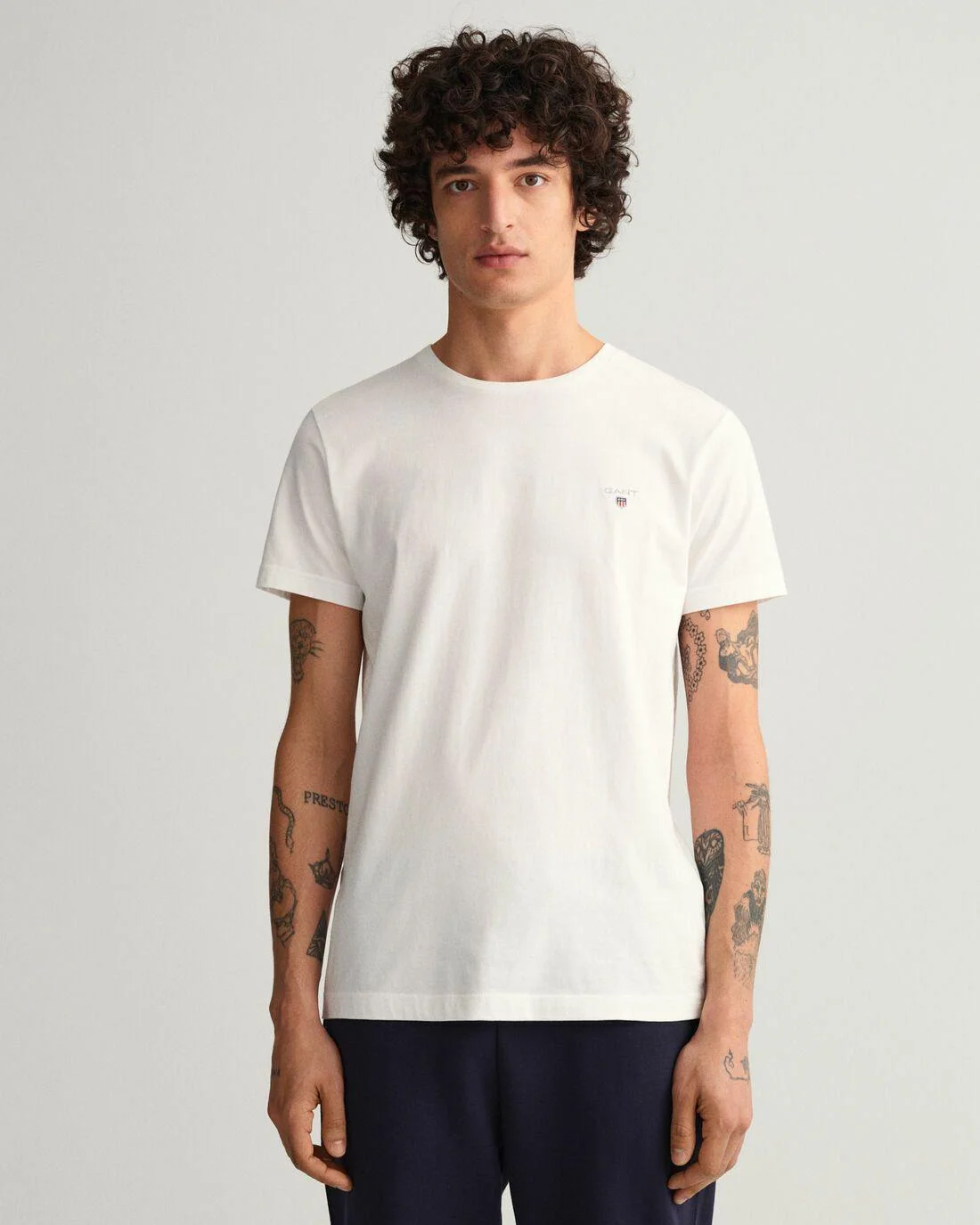 T-Shirts | Mens GANT Original Slim Fit T-Shirt White