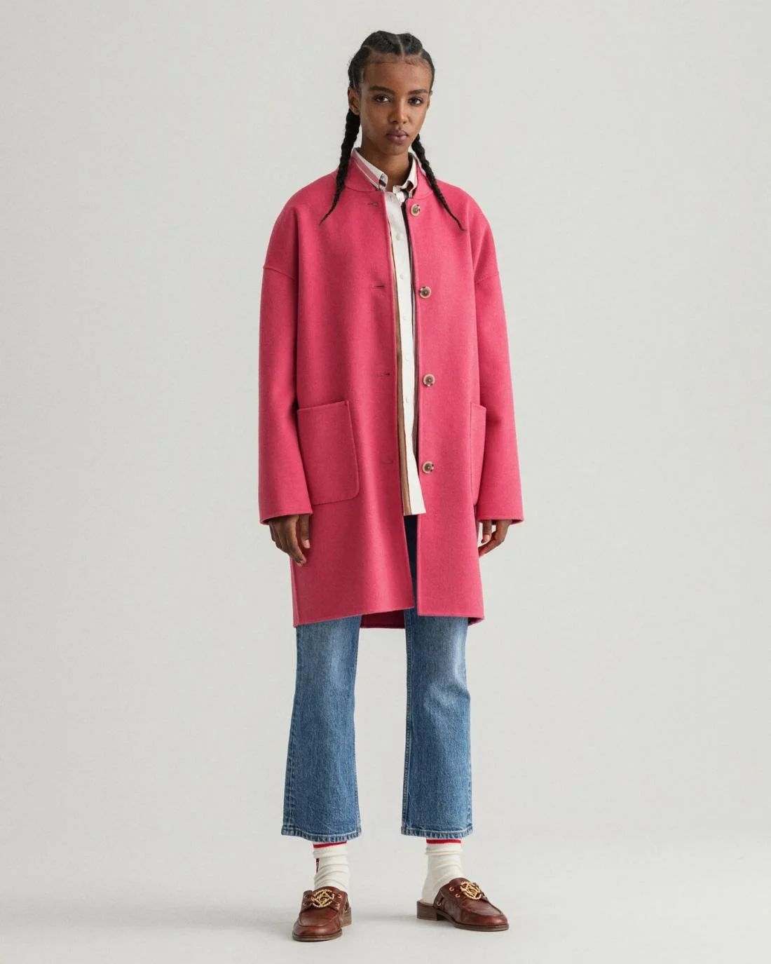 Jackets And Coats | Womens GANT Handstitched Gant Varsity Coat Rapture Rose