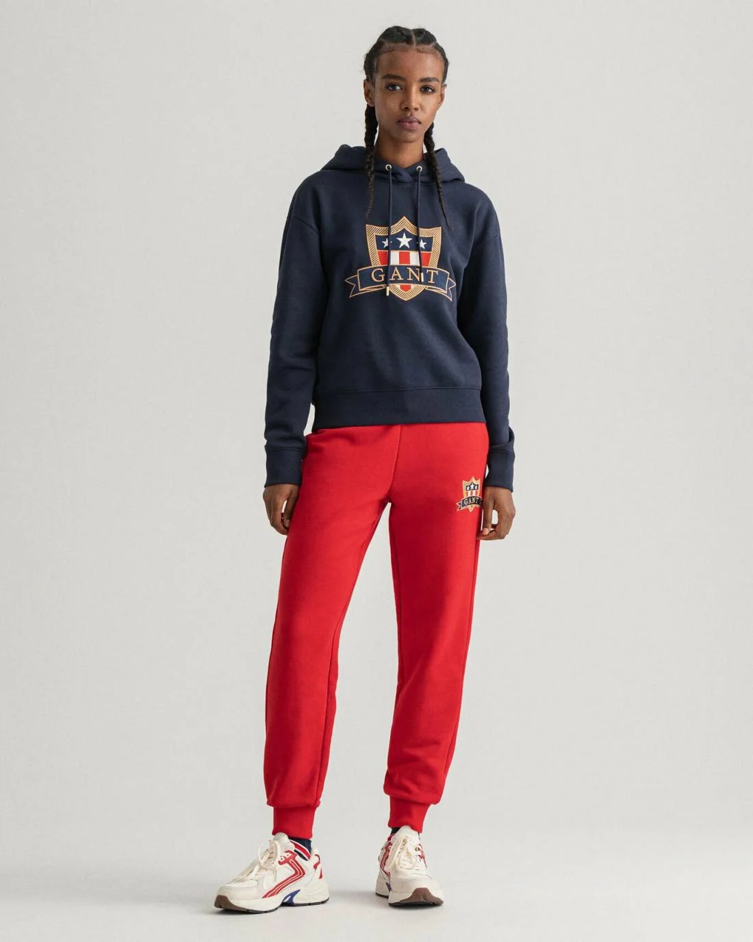 Hoodies And Sweats | Womens GANT Banner Shield Sweatpants Equestrian Red