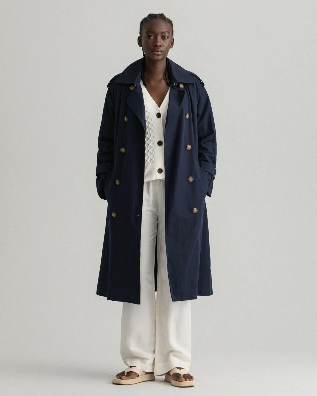 Jackets And Coats | Womens GANT Trench Coat Evening Blue