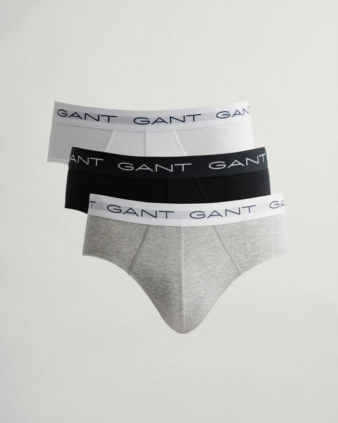 Underwear | Mens GANT 3-Pack Briefs Grey Melange