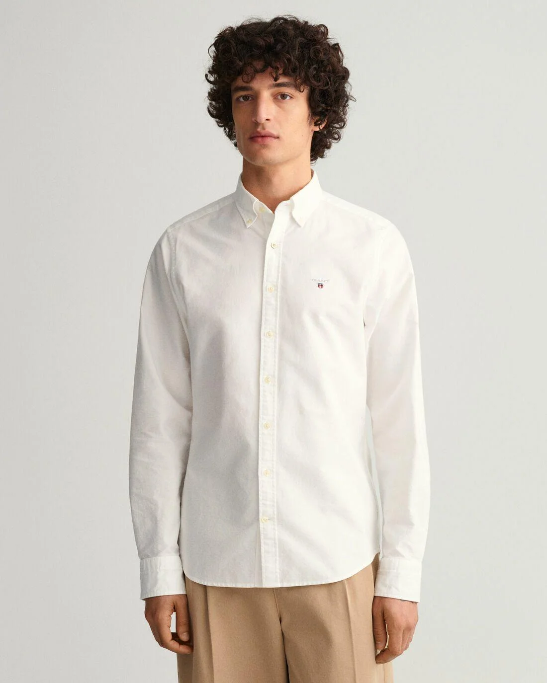 Shirts | Mens GANT Slim Fit Oxford Shirt White